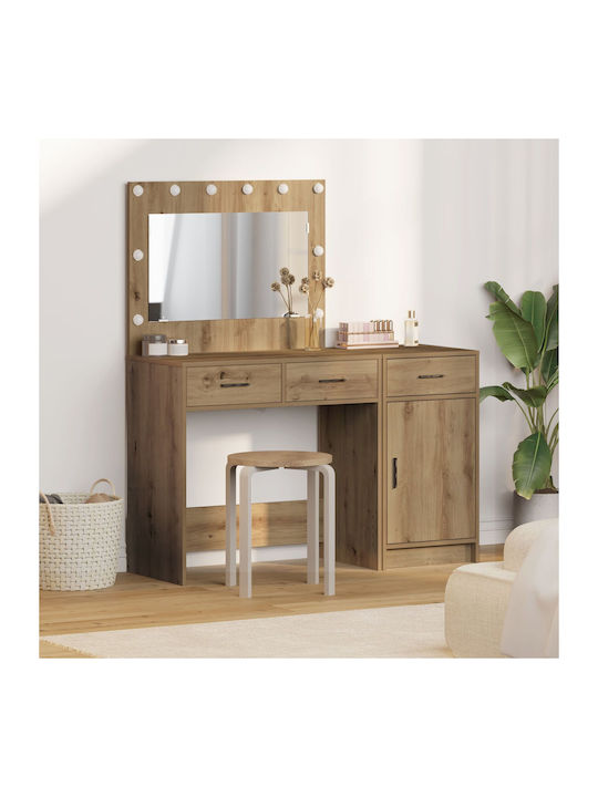 Floor-Standing Makeup Dressing Table Wooden Art...