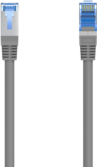 HAMA F/UTP Кат.6 (Gigabit) Мрежов Кабел Ethernet 15м Сив