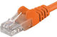 PremiumCord U/UTP Кат.6 (Gigabit) Мрежов Кабел Ethernet 5м Оранжев