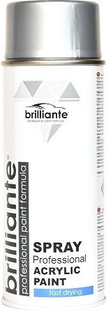Brilliante Σπρέι Βαφής Λευκό RAL 9006 400ml