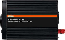 Osram Invertor Auto Modificat Sine Wave 300W pentru Convertirea 12V DC în 230V AC Osram Invertor Auto Modificat Sine Wave 300W pentru Convertirea 12V DC în 230V AC
