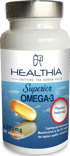 Healthia Superior Omega 3 Fish Oil 1380mg 30 Capsules