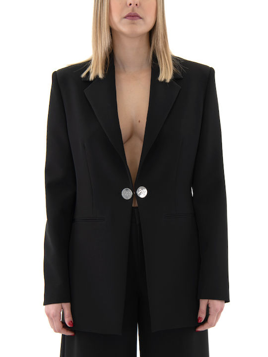 Moschino Дълго Дамско Сако Черно