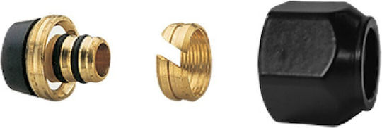 Μαυρο Ρακόρ Πολυστρωματικού Σωλήνα Φ16x2 24x19 Brass Form