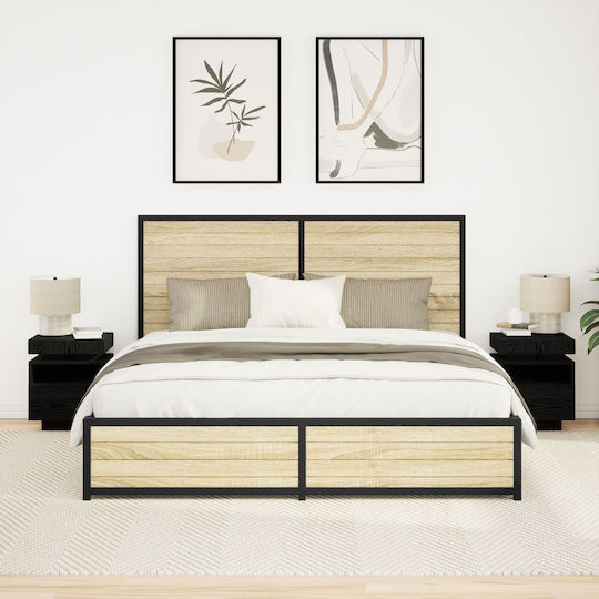 Wooden Black Oak 2 Pieces 40x39x48.5cm Wooden Black Oak 2 Pieces 40x39x48.5cm