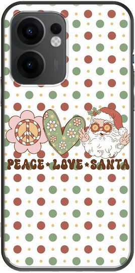 Peace Love Santa Oppo Reno 13 F 5g Black TPU Black Silicone