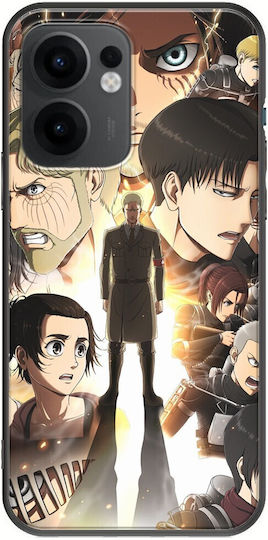 Attack On Titan Oppo Reno 13 F 5G Black TPU Black Silicone