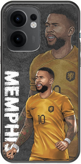 Football Stars Memphis Depay Netherlands Oppo Reno 13 F 5g Black TPU Black Silicone