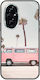 Pink Van Honor 200 5G Black TPU Black Silicone