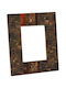 Sinialo Wall-mounted Photo Frame with Brown Frame