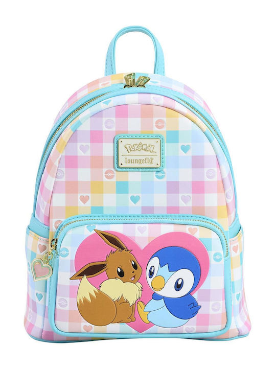 Loungefly Παιδική Τσάντα Πλάτης Πολύχρωμη Pokemon Piplup Eevee Friends Mini