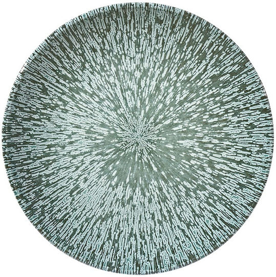 Fine Plate Shallow made of Porcelain Green with Diameter 21cm