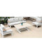Outdoor Living Room Set 4 Pieces Aluminum