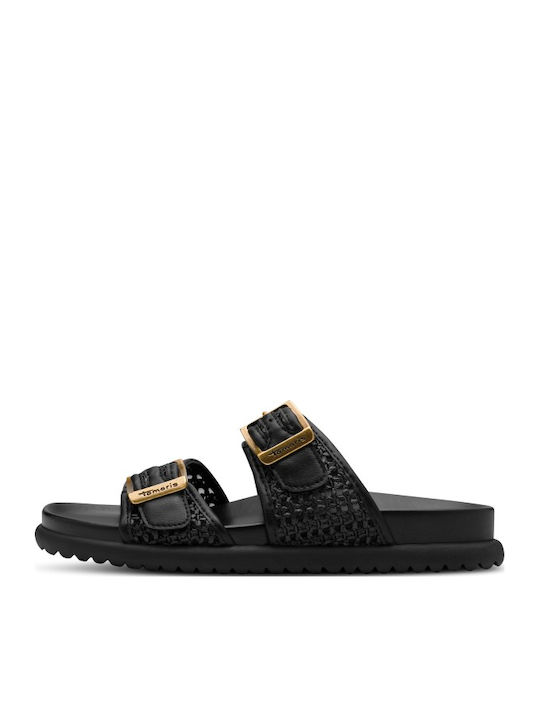 Flache Sandalen für Damen Anatomisch in Schwarz Farbe