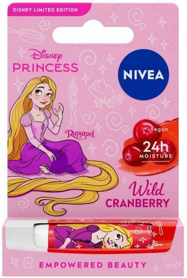 Nivea Disney Ραπουνζέλ Lip Balm Wild Cranberry 4.8gr