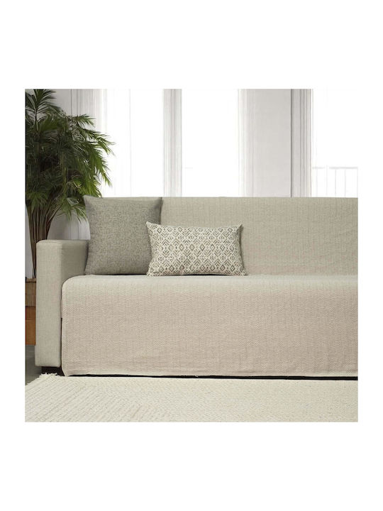 Cotone Ριχτάρι Διθέσιου Καναπέ 200x240εκ. Μπεζ Ανοιχτό