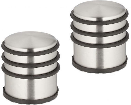 Türstopper Rostfreier Stahl Silber 2Stück