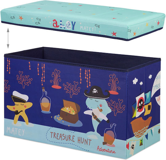 Relaxdays Kinder Aufbewahrungsbox Faltbar aus Stoff 36x60.5x30.5cm 1Stück