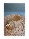 Φοντανιέρα Glas mit Deckel 8.5x14cm Gold