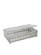 Iliadis Metal Jewellery Box With Mirror Silver 21x13x5cm