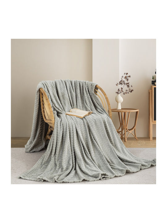 Adam Home Fleece Decke Halbdoppelt 180x240cm Si...