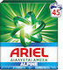 Ariel Alpine Απορρυπαντικό σε Σκόνη για Χρωματιστά & Λευκά Ρούχα (45 Μεζούρες)