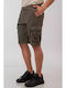 Ανδρική Βερμούδα Cargo Dk. Khaki