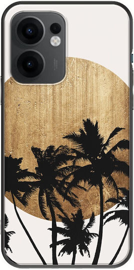 Miami Beach Oppo Reno 13 F 5G Schwarzes TPU Schwarzes Silikon