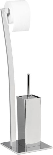 Relaxdays Suport de hârtie Metal Argintiu 4052025992576