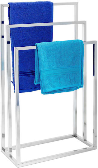 Relaxdays Scară de Baie Simplă De Perete ​21x21cm Inox Gri