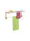 Relaxdays Single Wall-Mounted Bathroom Freestanding Towel Rack ​20x20cm White