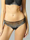 Damen Slip mit Spitze Black