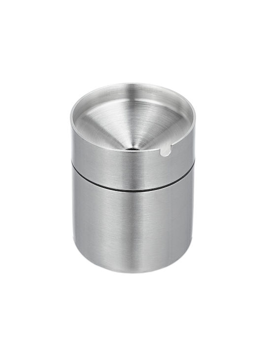 Capac scrumieră din oțel inoxidabil rezistent la vânt pentru utilizare în interior și exterior gri 8,5 x 7 cm Capac scrumieră din oțel inoxidabil rezistent la vânt pentru utilizare în interior și exterior gri 8,5 x 7 cm
