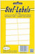 Stef Labels Small Adhesive Labels in White Color 48x18mm