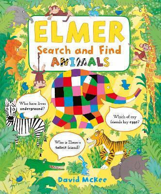 Elmer Search And Find Animals David Mckee