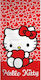 Παιδική Πετσέτα Θαλάσσης Hello Kitty Κόκκινο Disney Borea Polyester 70x140