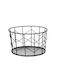 Relaxdays Obstschale Metallisch Schwarz 13x21.5cm