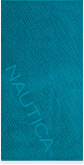 Nef-Nef Homeware Nautica-Nau Cotton Turquoise Beach Towel 160x80cm