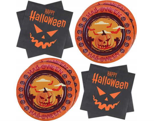 Halloween Partygeschirr Platte für 20 Stück