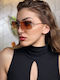 SeeVision Women's Sunglasses with Black Plastic Frame and Brown Gradient Lens 50106-BROWNOMBRE