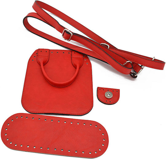 Set Mini Rucsac cu Clapetă de 16cm, Bază, Mâner, Curea, Cataramă Albastră