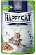 Happy Cat Wet Food for Adult Cats in Pouch with Lamb and Meat Grain Free 85gr