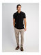 Culton Trousers Chino Elastic in Tapered Line Grey Light