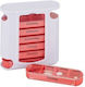Cutie Pills Weekly Medication Organizer Relaxdays Detachable Containers 4 Compartments White Red 13 X 11.5 X 4.5 Cm