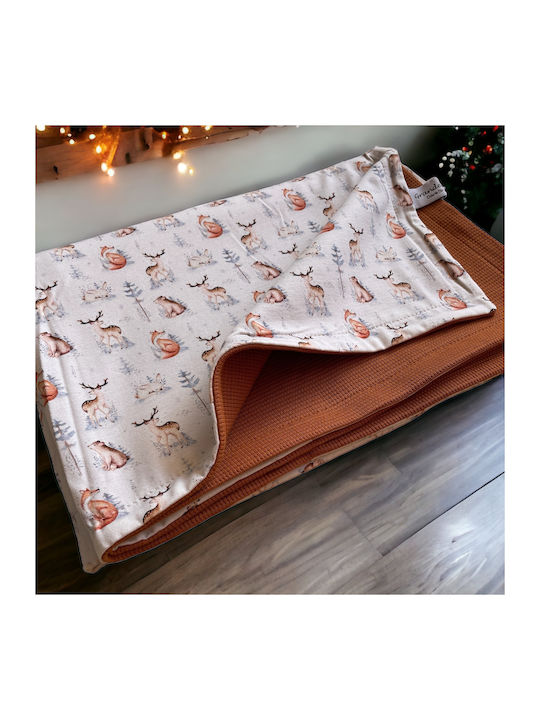 Grandes Suenos Blanket Nursery Swaddling Blankets Cotton Brown 75x100cm