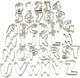 Cake Rings / Cookie Cutters 26 Letters 10 Numbers Stainless Steel