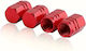 Capace supapă roșii 4 buc