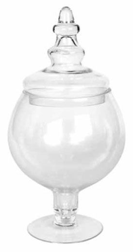 Homestyle Decorative Bowl Pedestal Transparent 15x30cm
