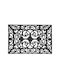 Relaxdays Covor de Intrare Antiderapant din Cauciuc Negru 60x40buc Grosime 5mm
