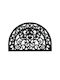 Relaxdays Covor de Intrare Antiderapant din Cauciuc Negru 60x40buc Grosime 10mm
